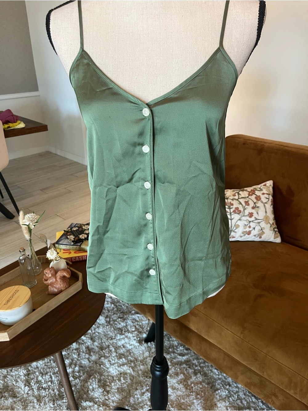 J. crew Button-Front Cami with Adjustable Straps